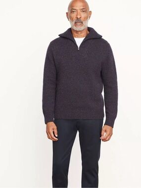 Vince Mélange Quarter-Zip Sweater